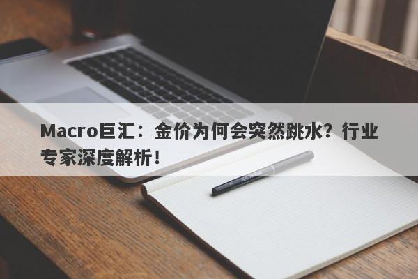 Macro巨汇：金价为何会突然跳水？行业专家深度解析！