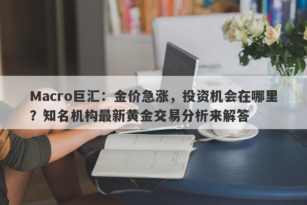Macro巨汇：金价急涨，投资机会在哪里？知名机构最新黄金交易分析来解答