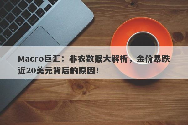 Macro巨汇：非农数据大解析，金价暴跌近20美元背后的原因！
